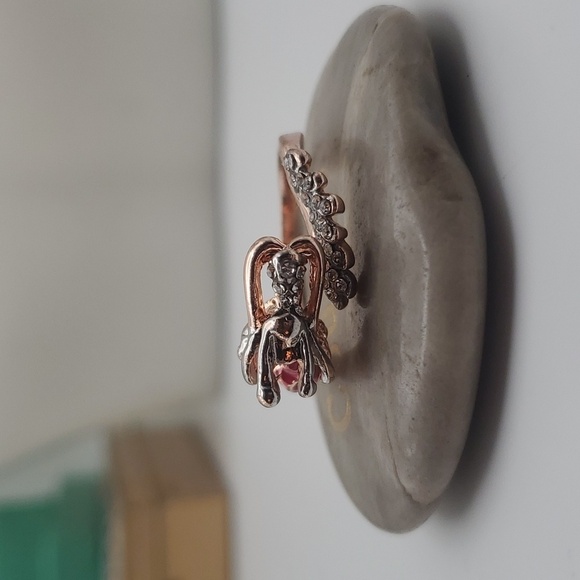 Mermaid 585 gold ring adjustable size band R144 - Picture 2 of 5